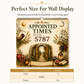 Appointed Times Wall Calendar for Planning and Scheduling