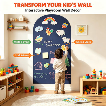 Self-Adhesive Magnetic Whiteboard Sticker for Kids Drawing
