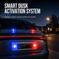🚗Solar-Powered Car Simulation Anti-Theft Warning Light