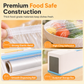 Magnetic Cling Film Dispenser with Slide Cutter