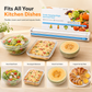 Magnetic Cling Film Dispenser with Slide Cutter