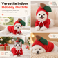 Warm Fleece Lined Pet Hooded Sweatshirt with Drawstring
