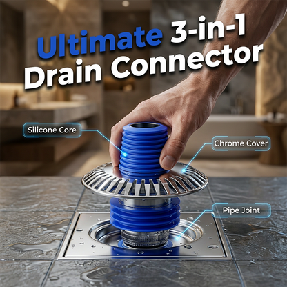 3-in-1 Floor Drain Connector for Washing Machine & Basin