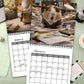 Guinea Pig 12-Month Wall Calendar