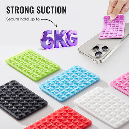 Multi-Functional Double-Sided Silicone Suction Cup for Mobile Phones