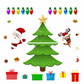 Christmas Cartoon Refrigerator Magnets