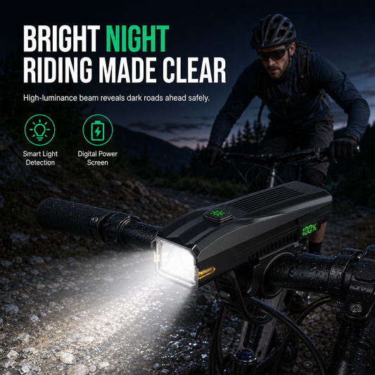 Rechargeable Bright LED Night Riding Bicycle Headlight