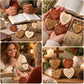12-Piece Wooden Heart-Shaped Pocket Hug Token Set