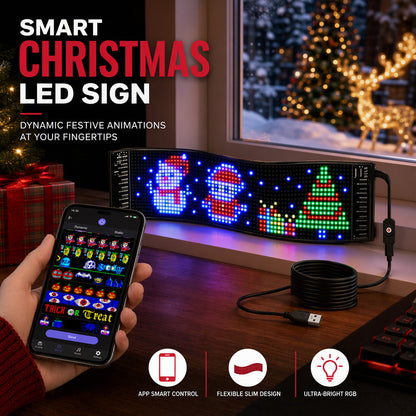 Flexible LED Car Display with Smart App Control