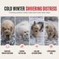 🐶 Plush Dog Jacket with Built-In Leash Rings – Cozy Pet Outerwear