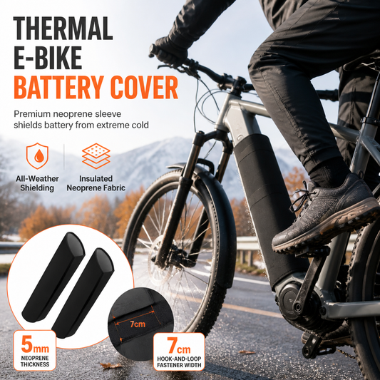 Electric Bike Lithium Battery Cover Neoprene Waterproof Dustproof and Cold Protection Protective Sleeve for E-Bike Frame
