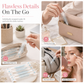 Disposable Eye Makeup Remover Liquid Cotton Swabs Individually Packaged Makeup Remover Swabs for Lip and Eyeshadow 20 Pieces