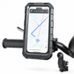 Waterproof Motorcycle and Bicycle Phone Mount with Touch Screen Rainproof Handlebar and Rearview Mirror Phone Holder