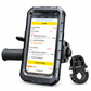 Waterproof Motorcycle and Bicycle Phone Mount with Touch Screen Rainproof Handlebar and Rearview Mirror Phone Holder