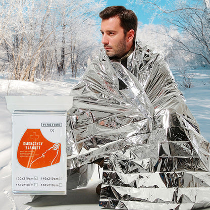 🆘 Waterproof Emergency Thermal Blanket – Compact & Windproof Outdoor Gear