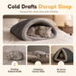Thick Warm Plush Cat Sleeping Bag Cozy Cave Bed Burrowing Pet Bed for Autumn and Winter