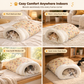 Thick Warm Plush Cat Sleeping Bag Cozy Cave Bed Burrowing Pet Bed for Autumn and Winter