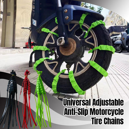 Universal Adjustable Anti-Slip Motorcycle Tire Chains